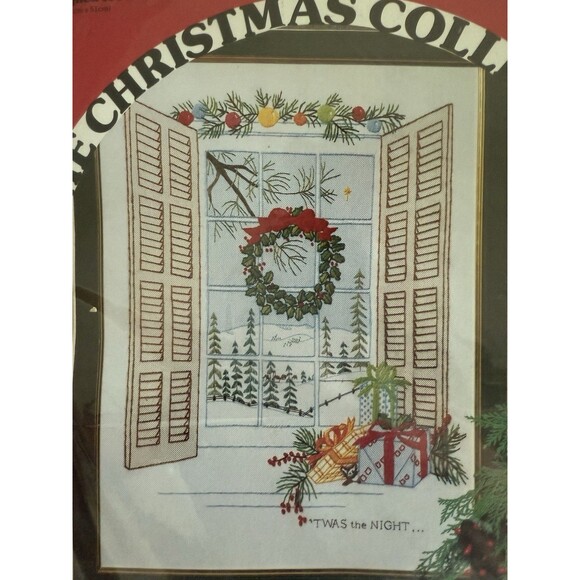 Vintage Paragon Needlecraft Twas The Night Christmas Collection Kit #6327 - Picture 3 of 5